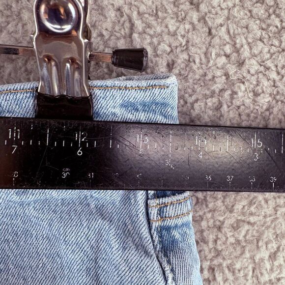 Levi’s 501 High Rise Cutoff Jean Shorts | W27 | Light Wash | Raw Hem Vintage Rew - Picture 6 of 15